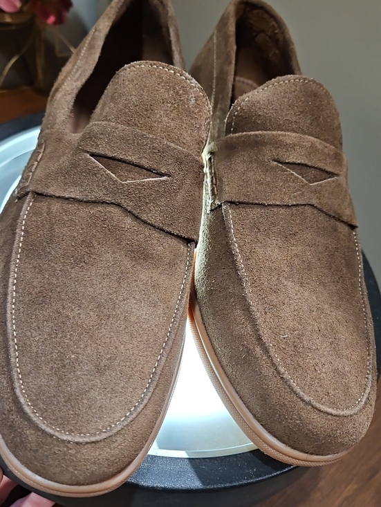 Collars & Co. Men’s Brown Suede Penny Loafers main image 4